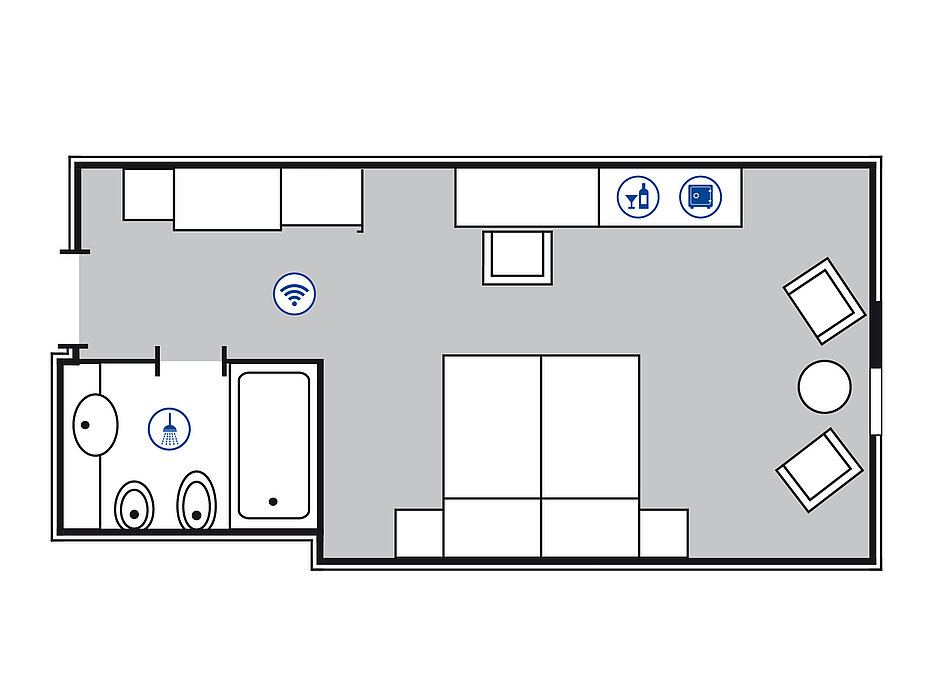 Plano de la habitación | Maritim 