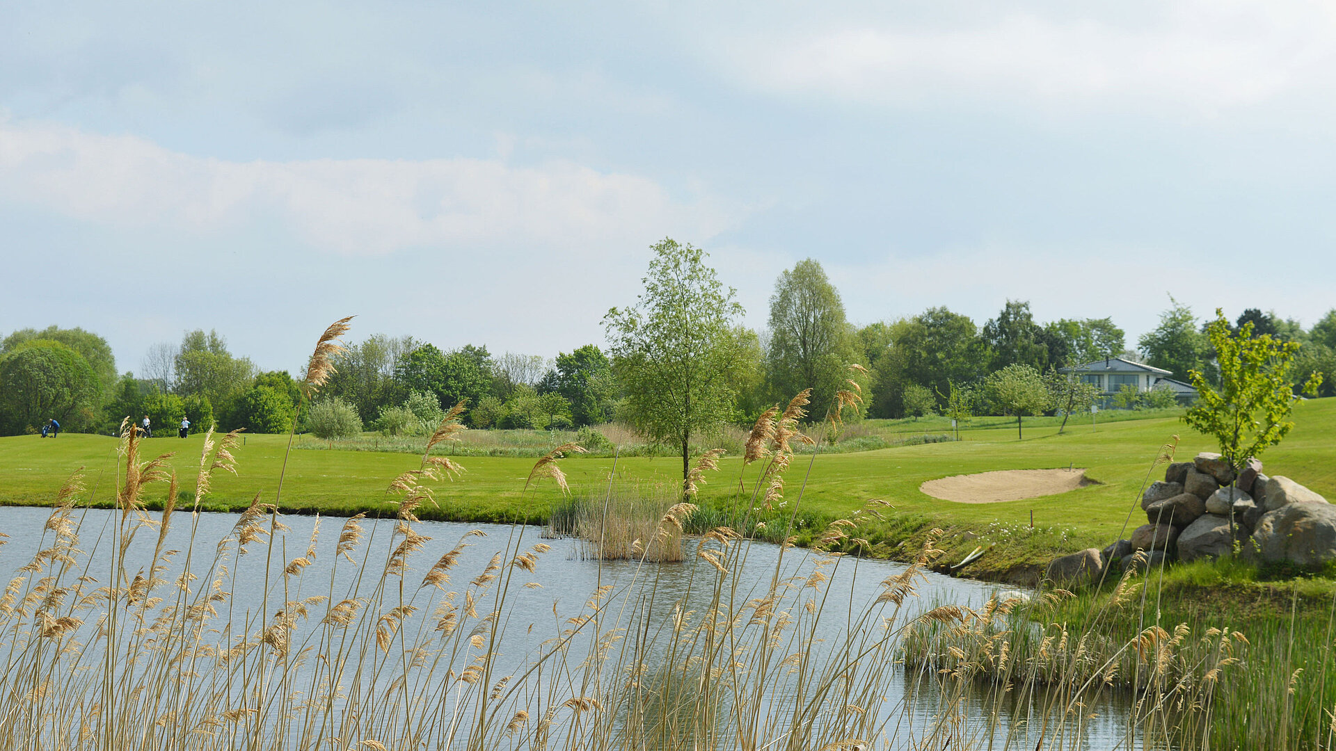 Campo da golf con laghetto | Maritim Golfpark Ostsee
