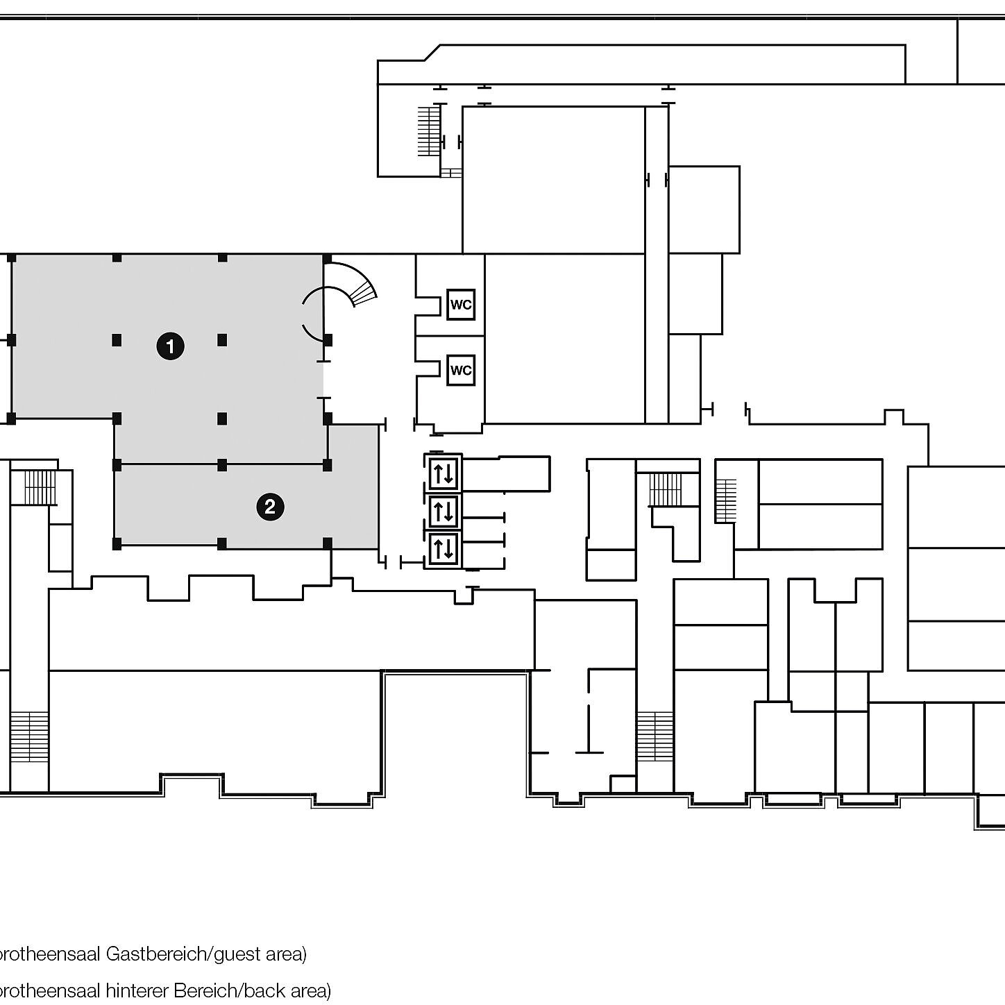 Plan d'étage, étage souterrain | Maritim proArte Berlin