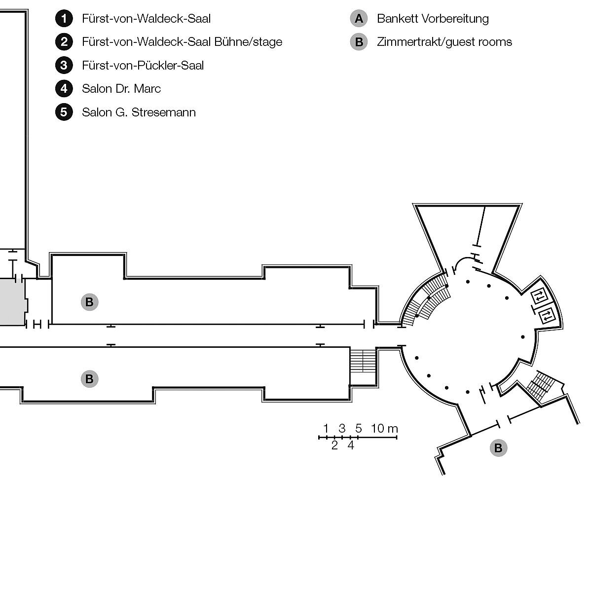 Plan d'étage, 1er étage | Maritim Hotel Bad Wildungen 