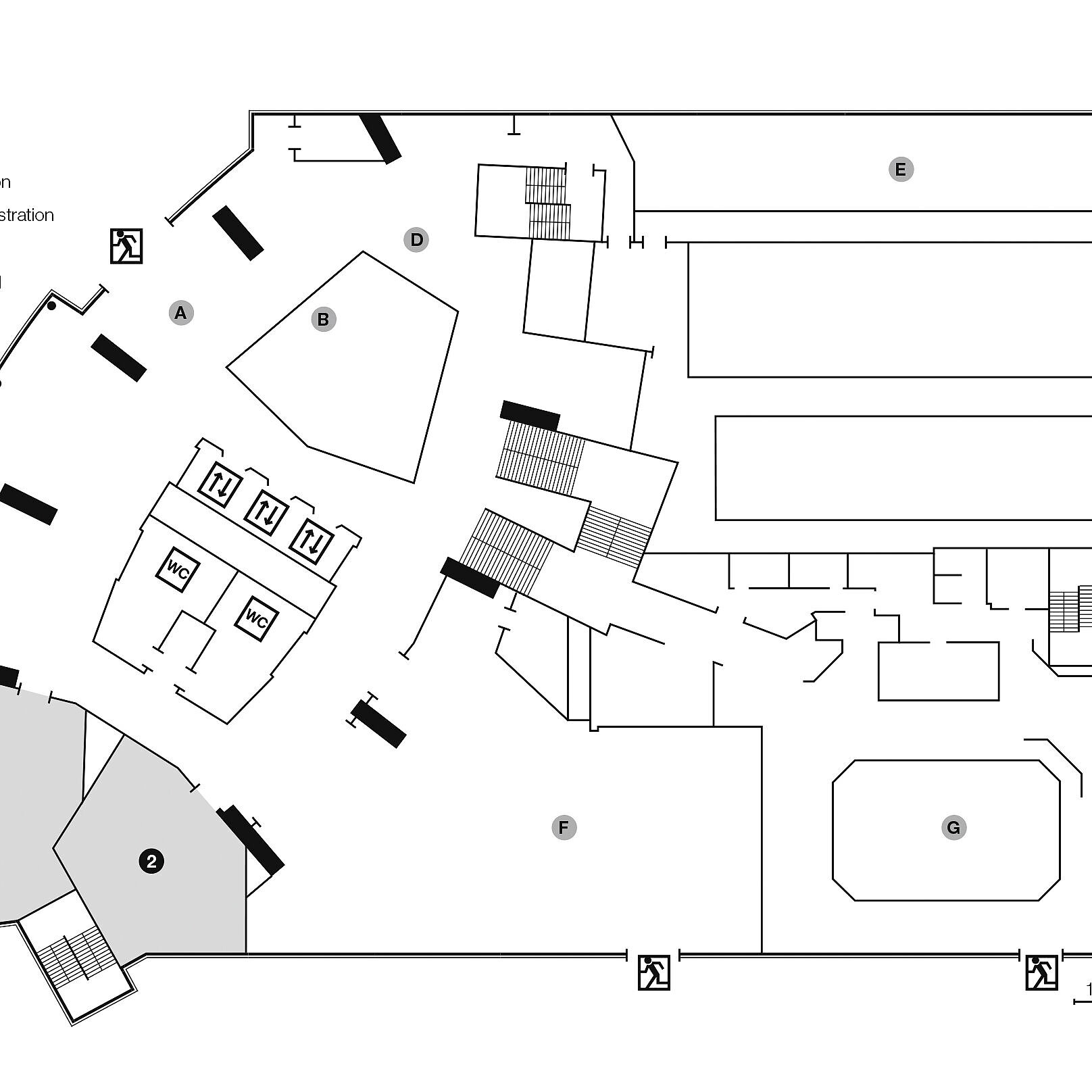 Floor plan, ground floor | Maritim Hotel Ulm 