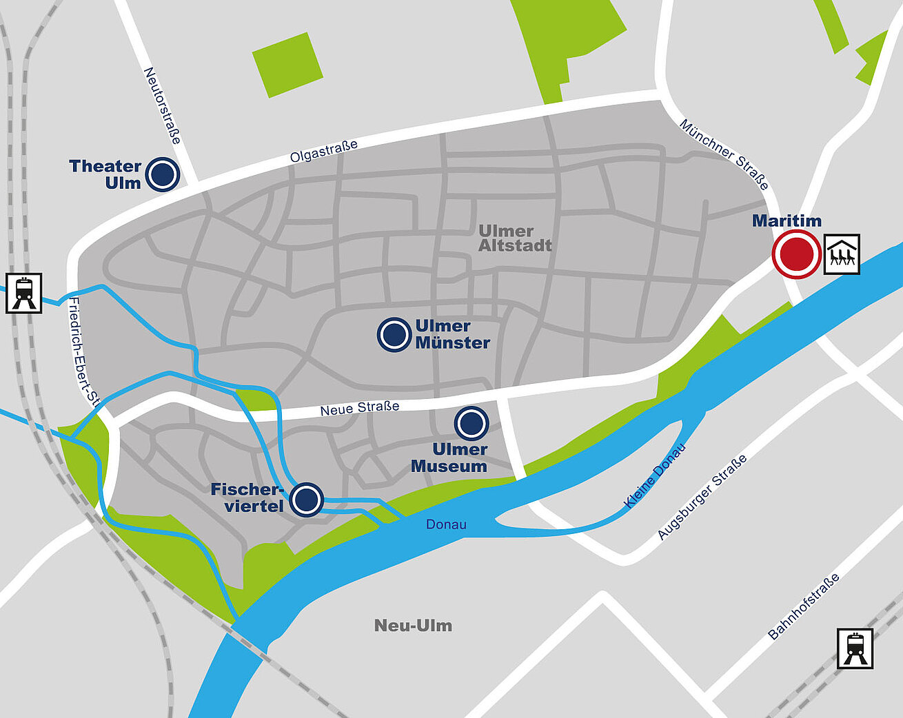 Plan d'accès Maritim Hotel Ulm
