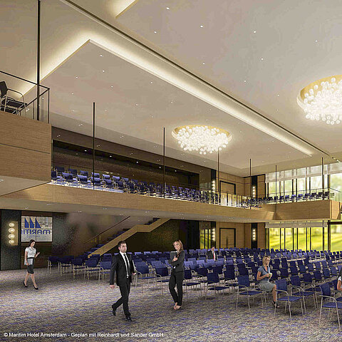 Saal Amsterdam © Maritim Hotel Amsterdam - Geplan mit Reinhardt und Sander GmbH