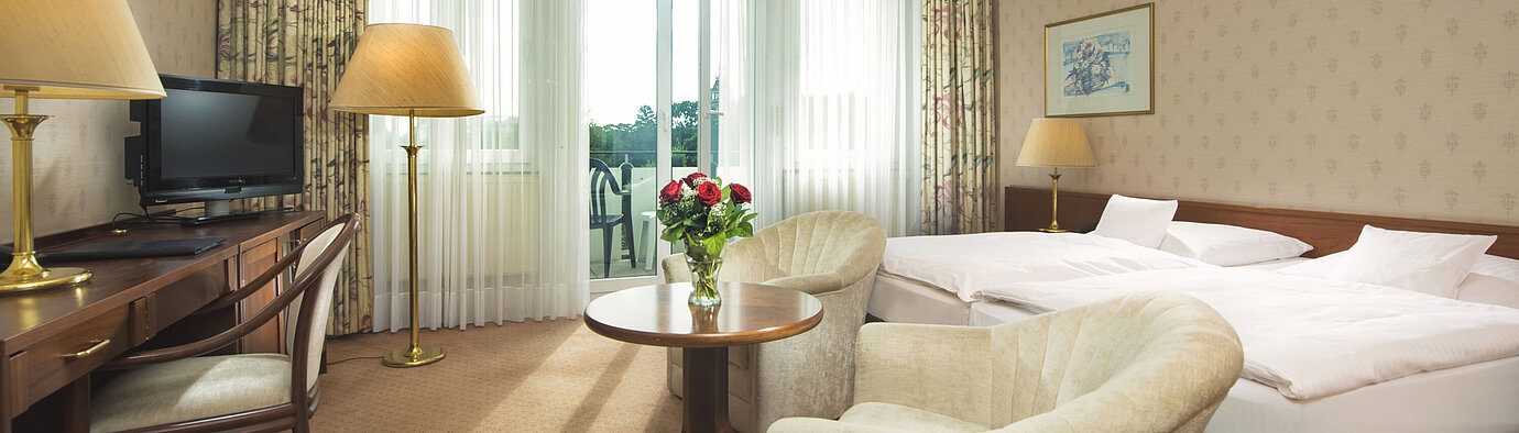 Superior room Bright double room with terrace access and sitting area at Maritim Hotel Bad Wildungen