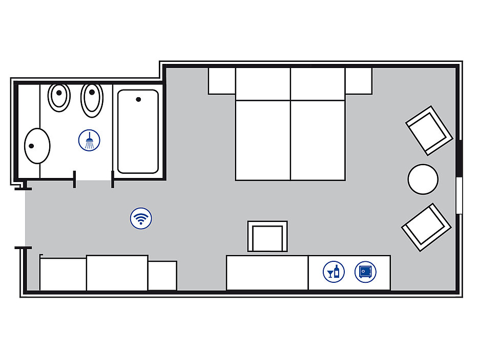 Plano de la habitación | Maritim 