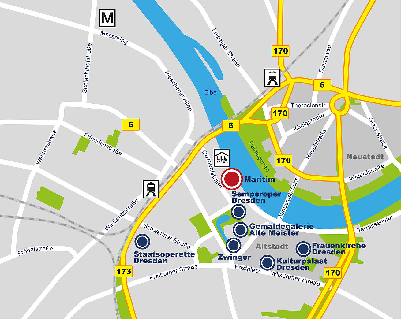 Roadmap Maritim Hotel Dresden