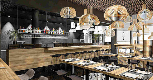 Restaurant Kazue © Maritim Hotel Amsterdam - Geplan mit Reinhardt und Sander GmbH