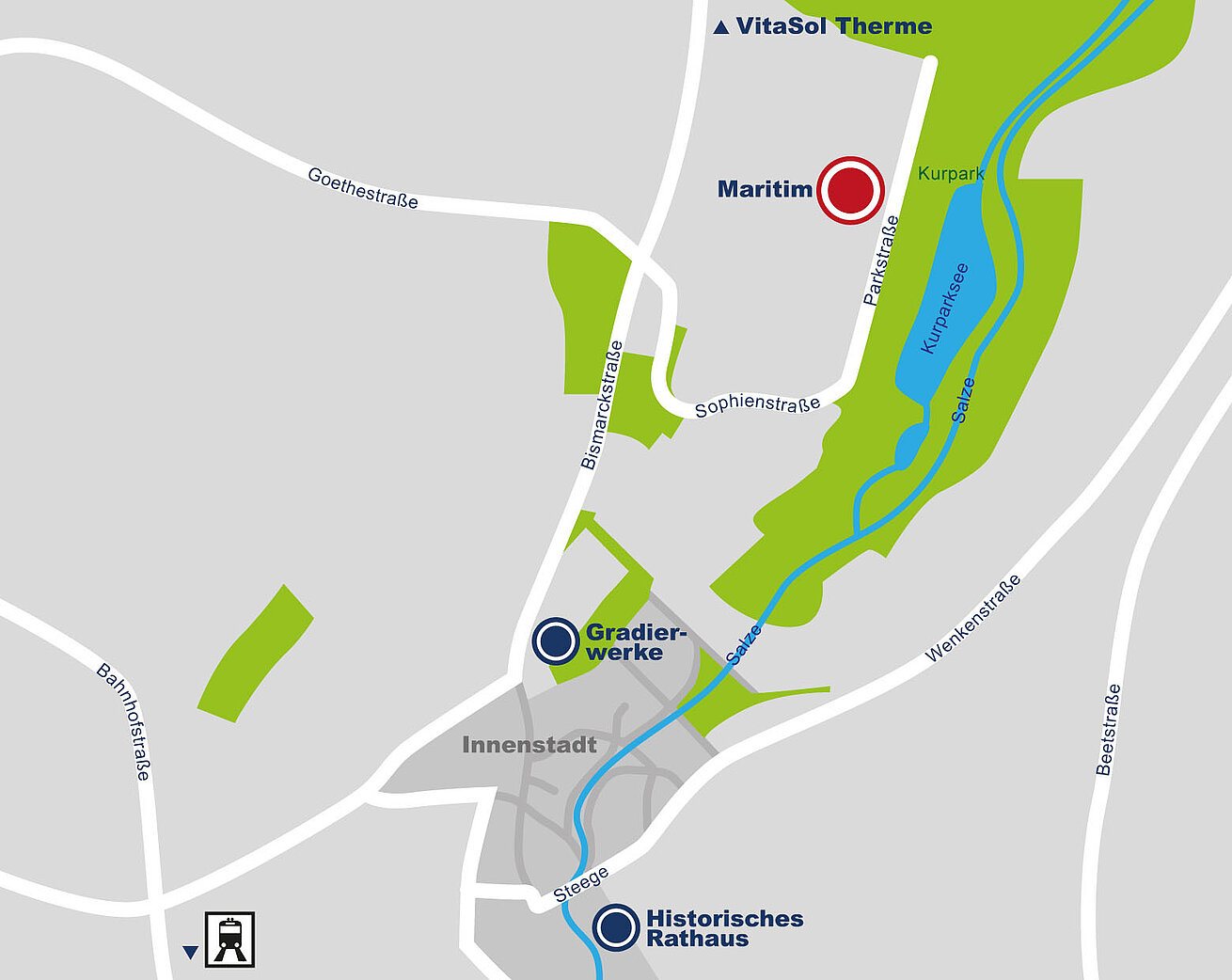 Plan d'accès Maritim Hotel Bad Salzuflen