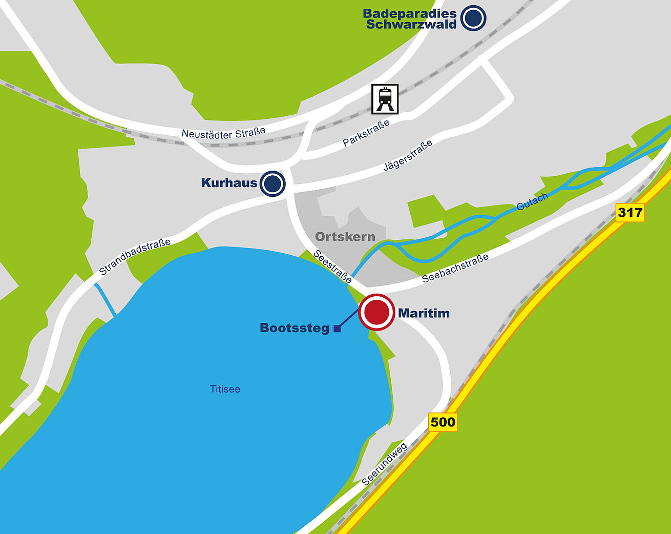 Via d'accesso Maritim TitiseeHotel