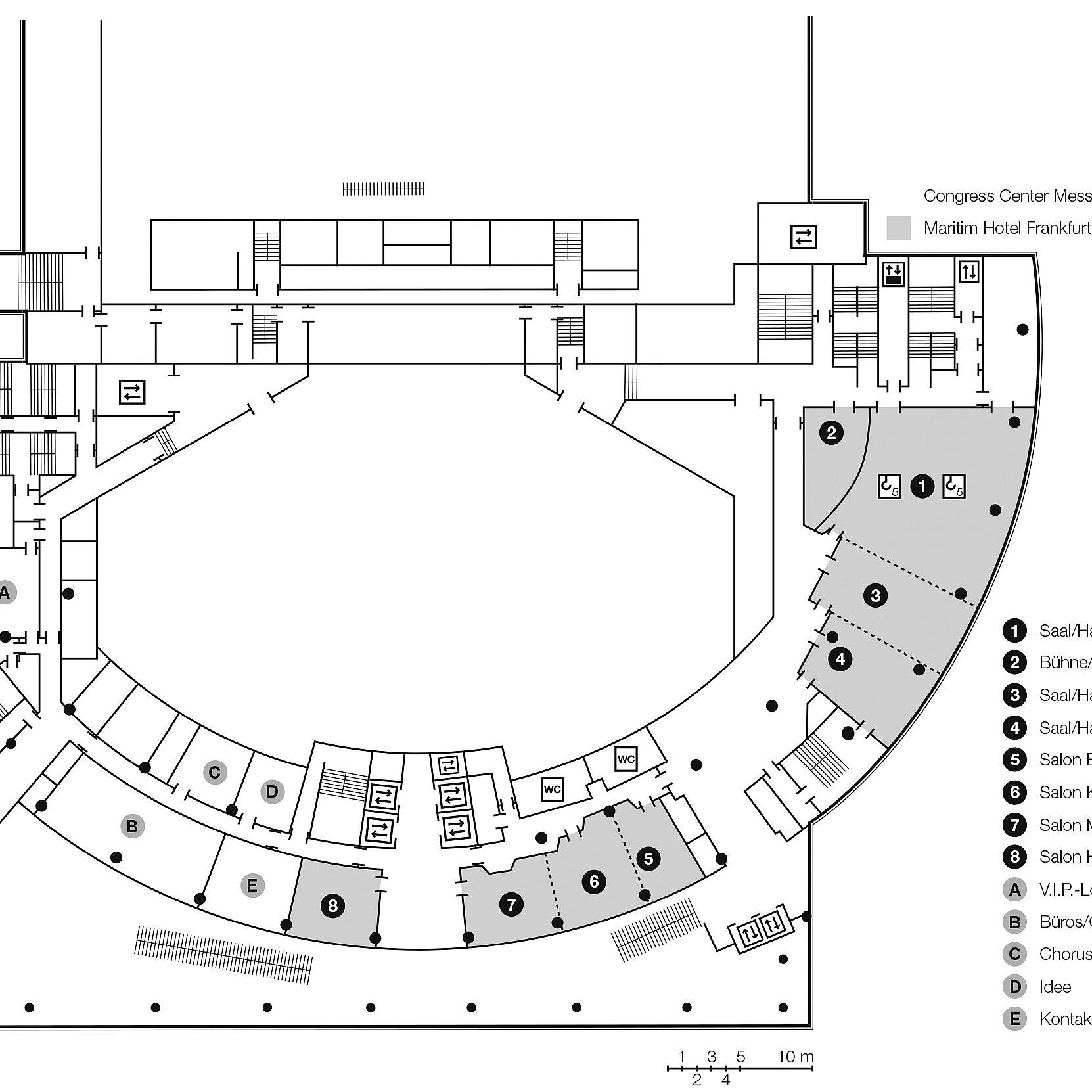 Plano de construcción, nivelar C1 | Maritim Hotel Frankfurt