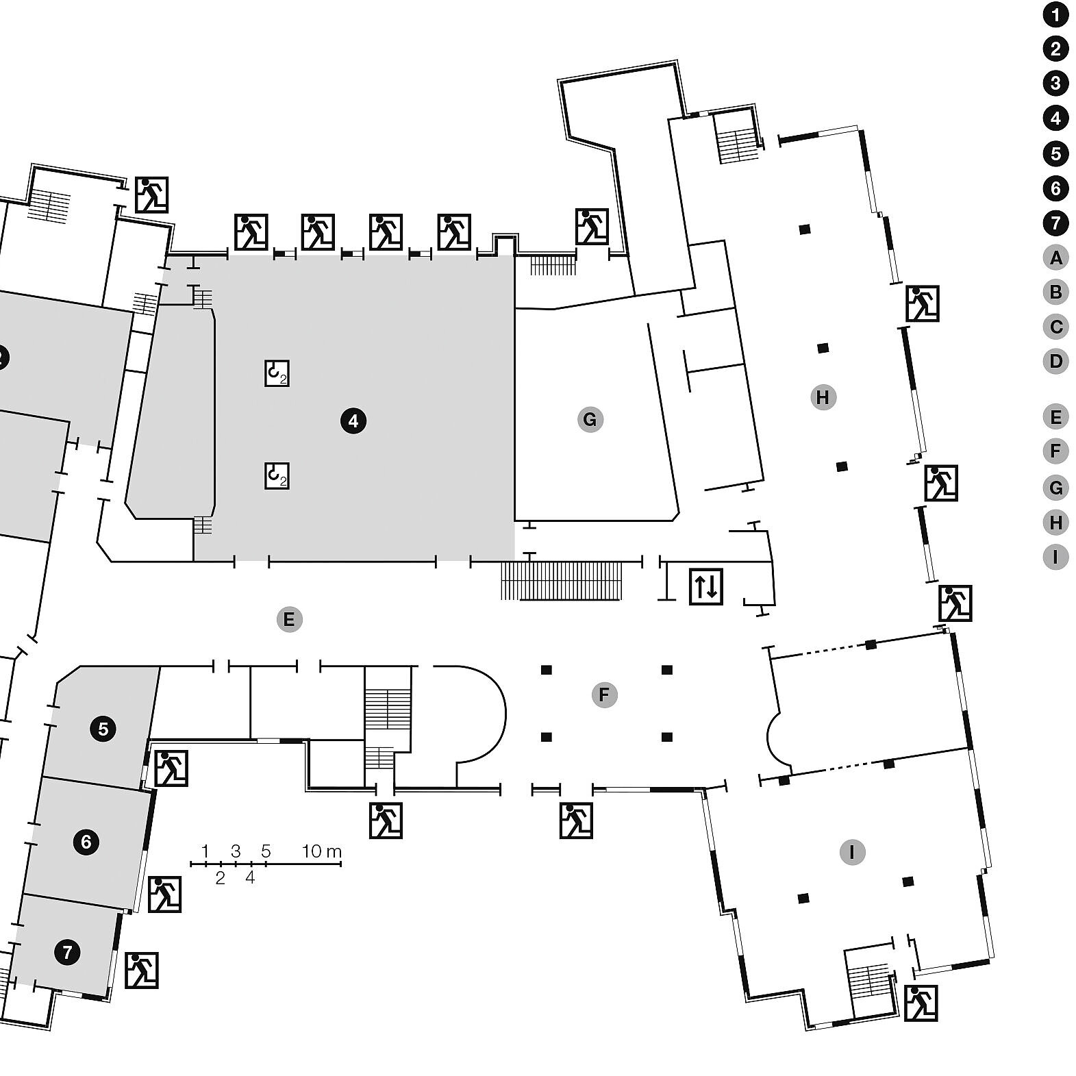 Plan d'étage, rez-de-chaussée | Maritim Hotel Königswinter